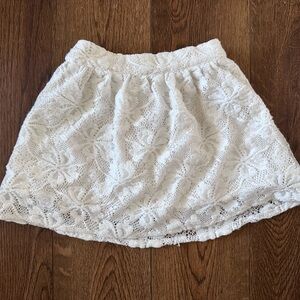 Carter's White Floral Lace Skirt